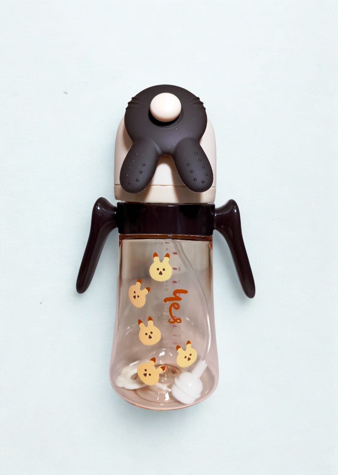 Yes Feeder Bottle with Bunny Cap & Handles (6oz / 180ml)