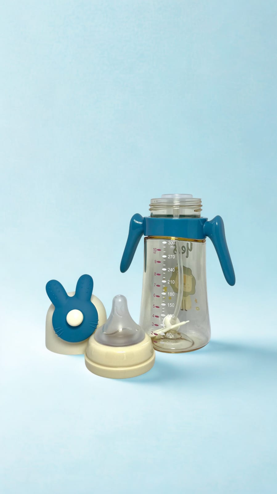 Yes Feeder Bottle with Bunny Cap & Handles (6oz / 180ml)