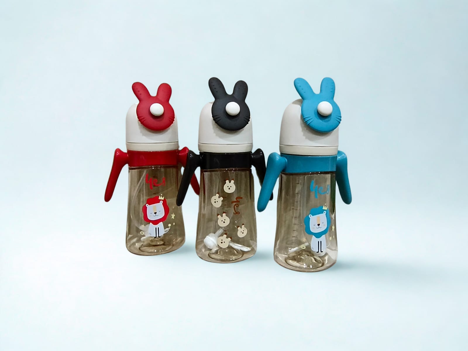 Yes Feeder Bottle with Bunny Cap & Handles (6oz / 180ml)