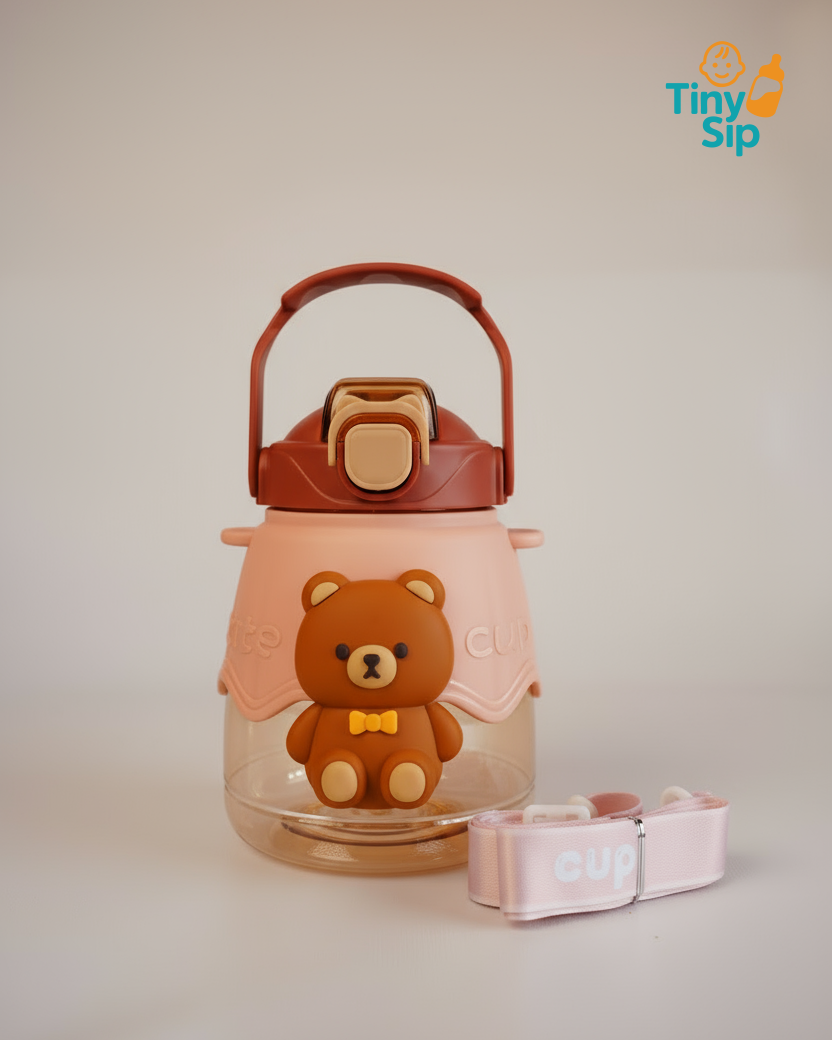 Cute Bear Baby Water Bottle â Fun, Safe & Portable