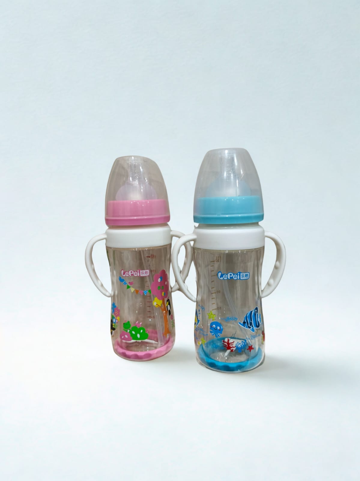 Lepei Wide-Neck Glass Baby Feeder Bottle (180ml / 6oz)