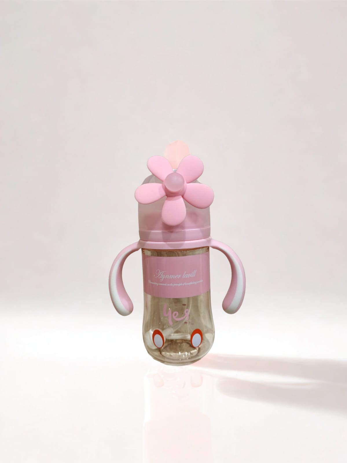 Yes Feeder Bottle with Flower & Handles (6oz / 180ml)