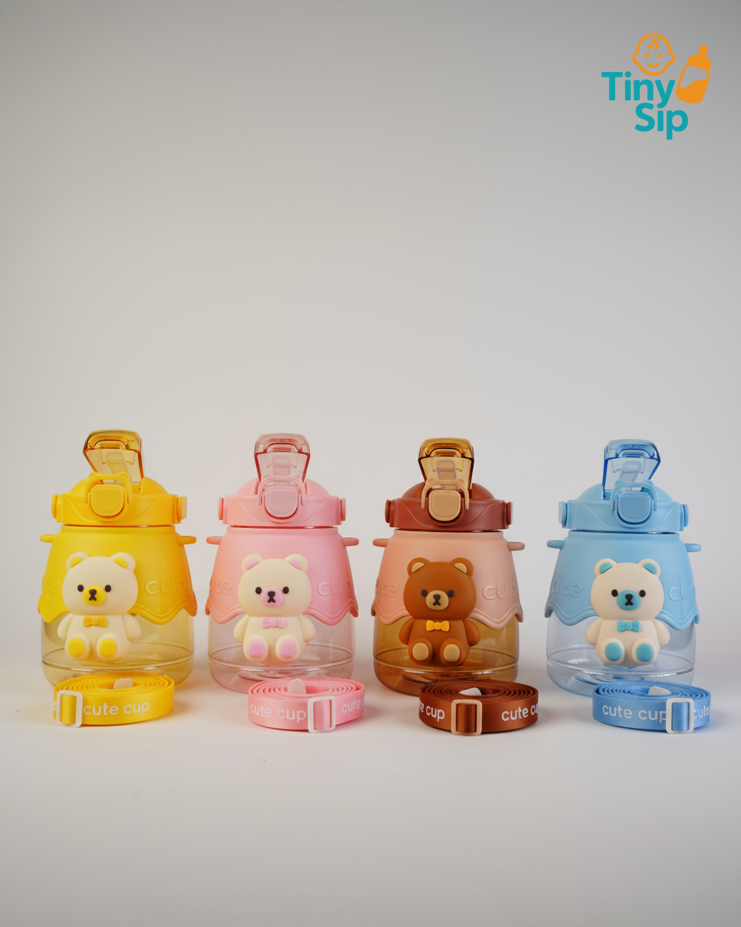 Cute Bear Baby Water Bottle – Fun, Safe & Portable