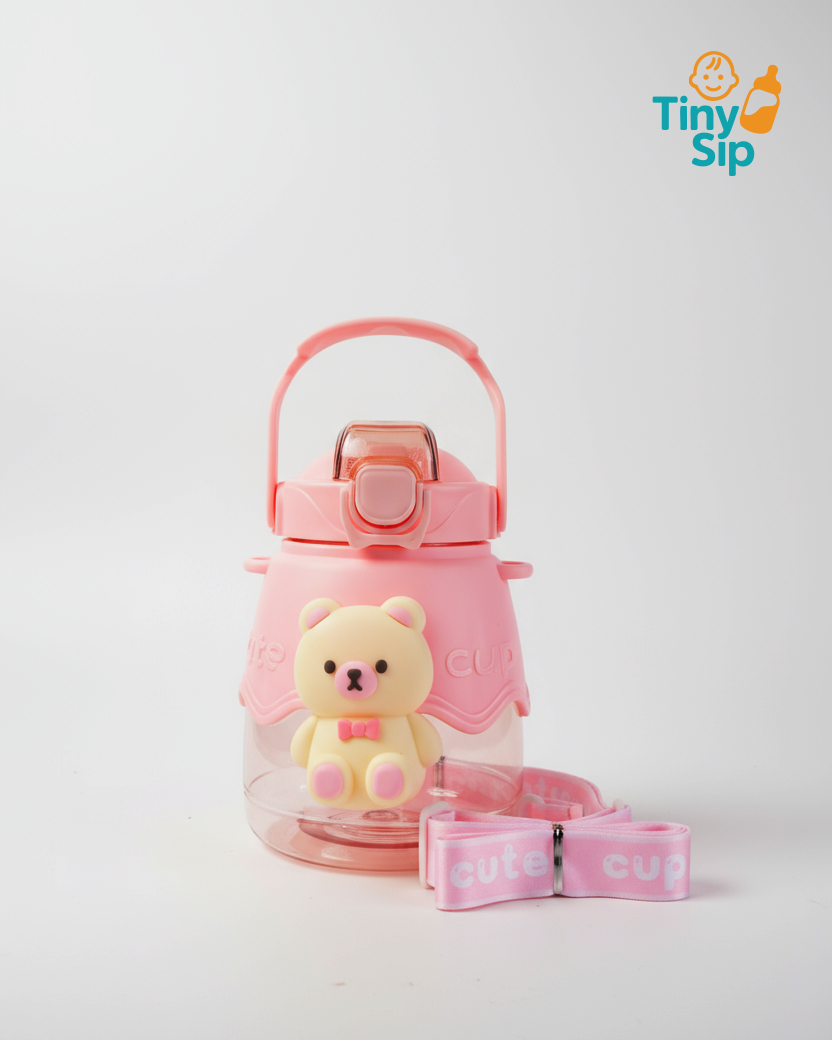 Cute Bear Baby Water Bottle – Fun, Safe & Portable